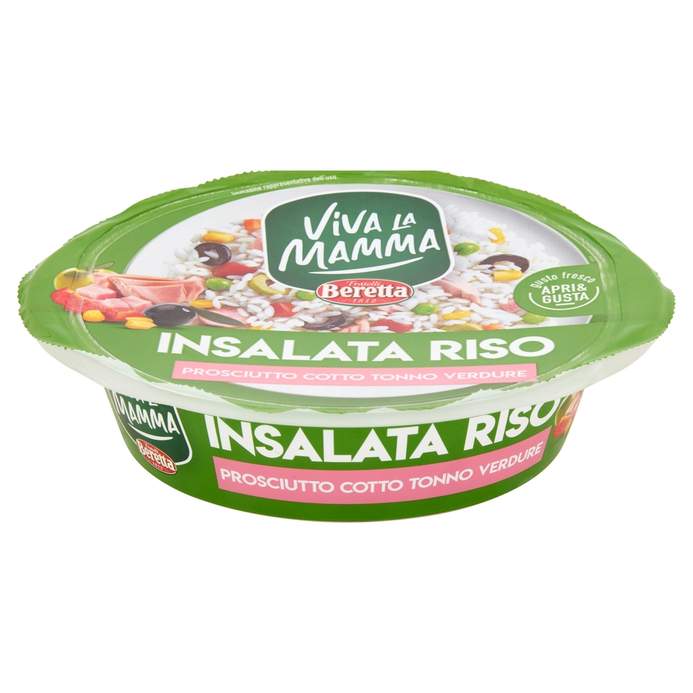 Insalata di Riso con Prosciutto Cotto, Tonno e Verdure, 300 g